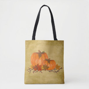 Fall Pumpkins All over Print Toit Bag Tygkasse