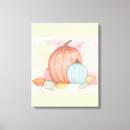 Fall Pumpkins and Löv Canvastryck