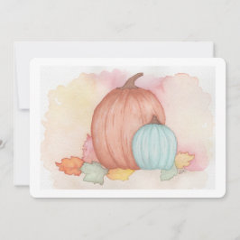 Fall Pumpkins and Löv Tack Kort