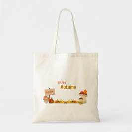 Fall Pumpkins Höst löv Tote Bag Tygkasse