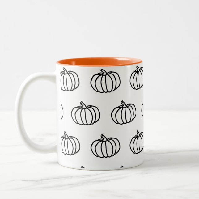 Fall Pumpkins Mugg (Vänster)