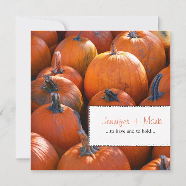 Fall Pumpkins sparar datumet Spara Datumet (Framsida)