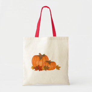 Fall Pumpkins Tote Bag Tygkasse