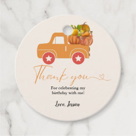 Fall pumpor tack för din födelsedag gåvor etiketter