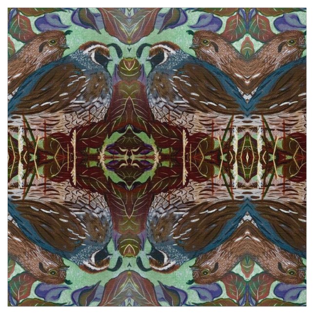 Fall Quail-par Tyg (Provkarta)