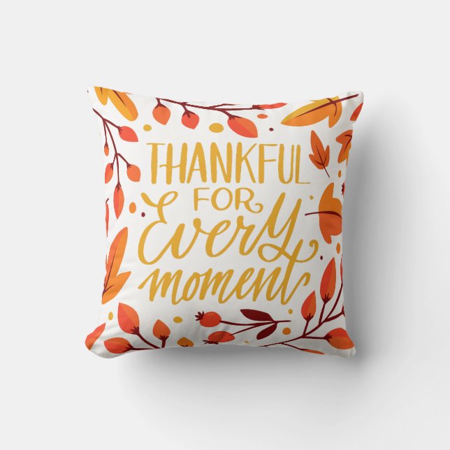 Fall Quote-Thanksgiving Kudde (Framsida)