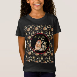 Fall Raccoon Anpassa text och Färg T Shirt