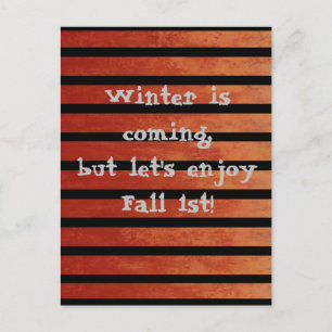 Fall Red & Black Ombre Rand Humoral vykort