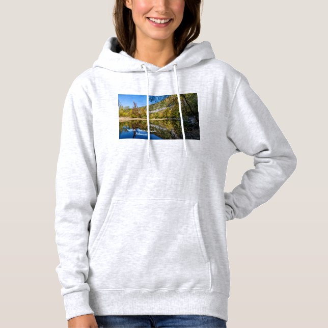 Fall Reflection Buffalo River Women's Hoodie T Shirt (Framsida)