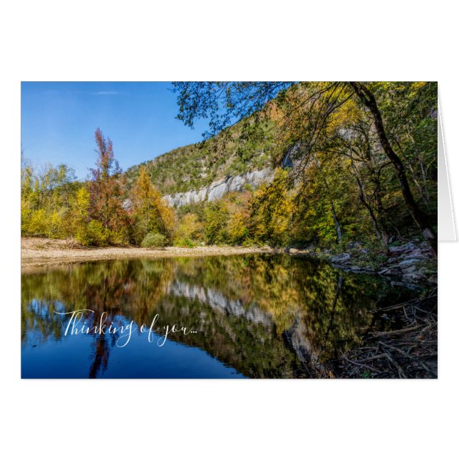 Fall Reflektionering Buffalo River Thinking of U C OBS Kort (Framsidan Horizontal)
