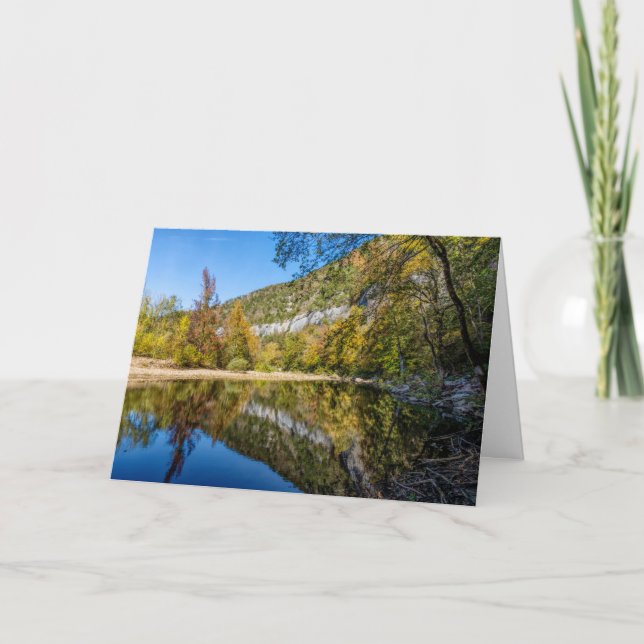Fall Refletions Buffalo River Greeting Card Kort (Framsida)