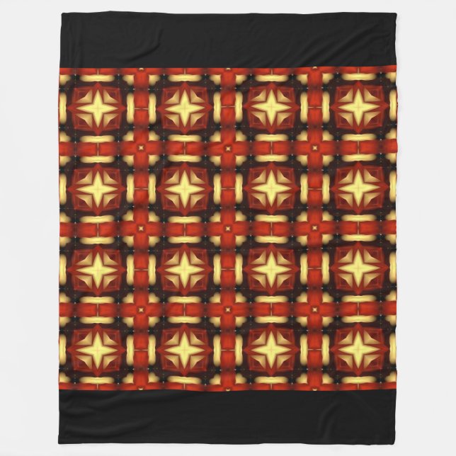 Fall-ritad design fleecefilt (Framsidan)