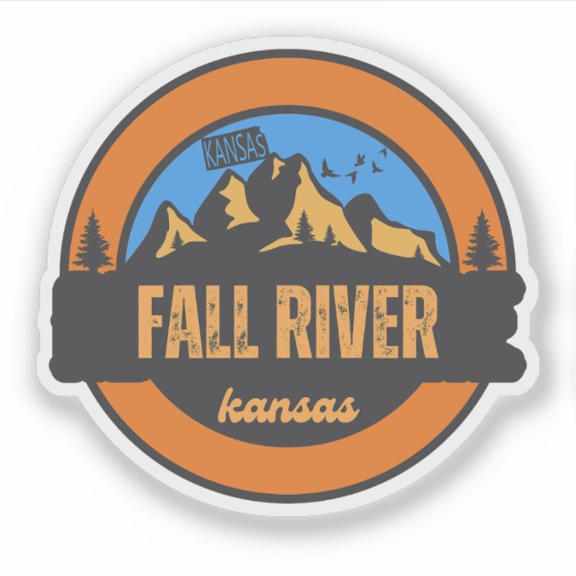 Fall River, Kansas Klistermärken (Framsida)