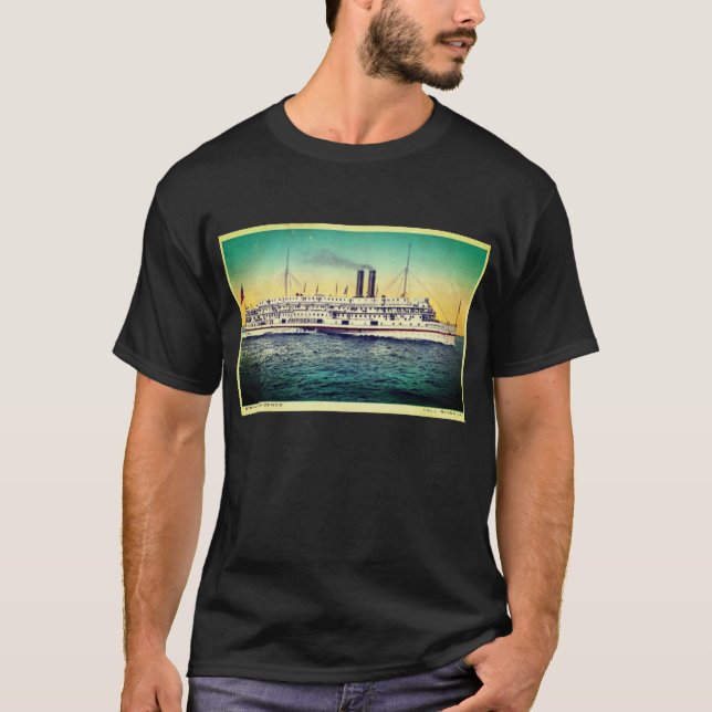 Fall River Line, Steamship Providence T Shirt (Framsida)
