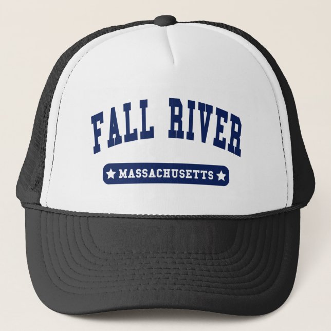 Fall River Massachusetts College Stil T-skjortor Keps (Framsida)
