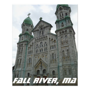 Fall River, MORSA Massachusetts Berömd Architectur Fototryck