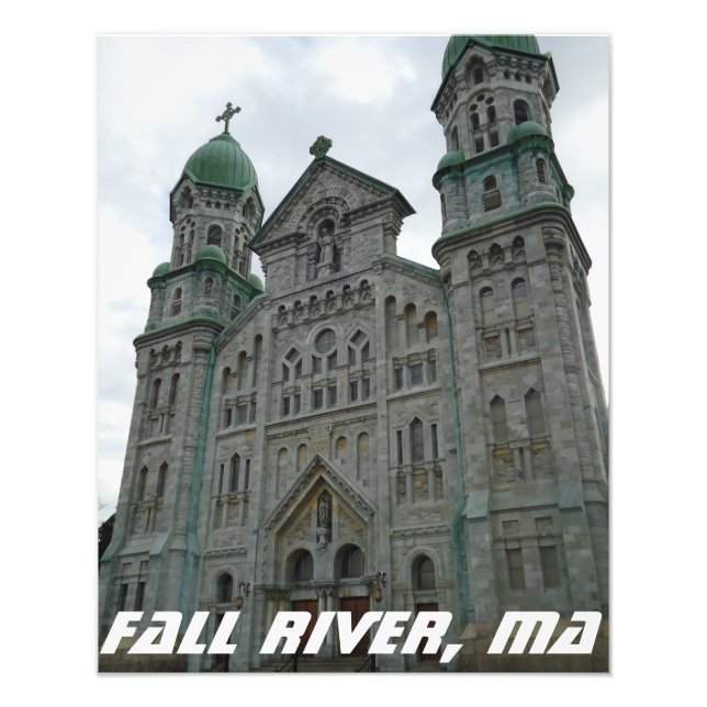 Fall River, MORSA Massachusetts Berömd Architectur Fototryck (Framsidan)