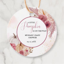 Fall Rosa Pumpkin Blommigt Girl Baby dusch