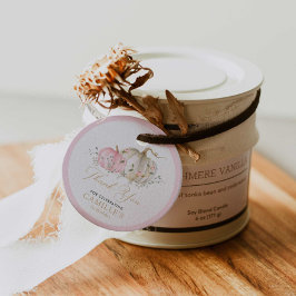 Fall Rosa Pumpkin Girl Birthday-favorittaggar Gåvor Etiketter