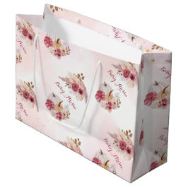 Fall rosa Pumpkin Pampas Grass Girl Baby Shower