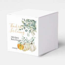 Fall Rust Orange White Pumpkin Greenery Tack Presentaskar