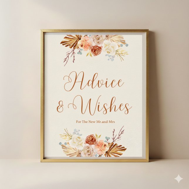 Fall Rustic Advice and Wishes For Newlyweds Poster (Skapare uppladdad)