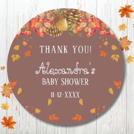 Fall Rustic Autumn Shower-Tack Runt Klistermärke
