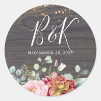 Fall Rustic Flowers Wood Struktur Bröllop