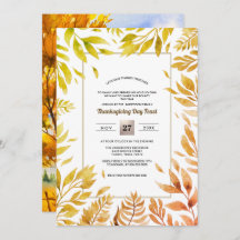 Fall Rustic liggande | Thanksgiving för Fall Folia