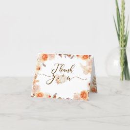 Fall Rustic Pumpkin Onederful Birthday Folapp Card Tack Kort