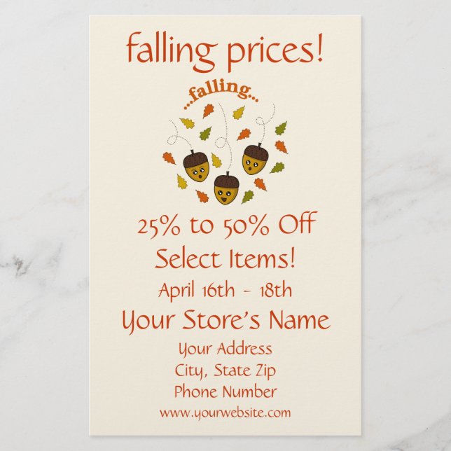 Fall Sale Flyer (Framsidan)