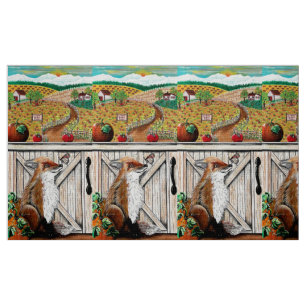 Fall.. Sälj farväl till sommarvänner Fabric Tyg