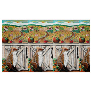 Fall.. Sälj farväl till sommarvänner Fabric Tyg