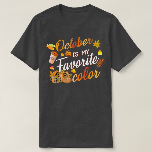 Fall Season Funny Quote Pumpkin Höst löv Than T Shirt (Design framsida)