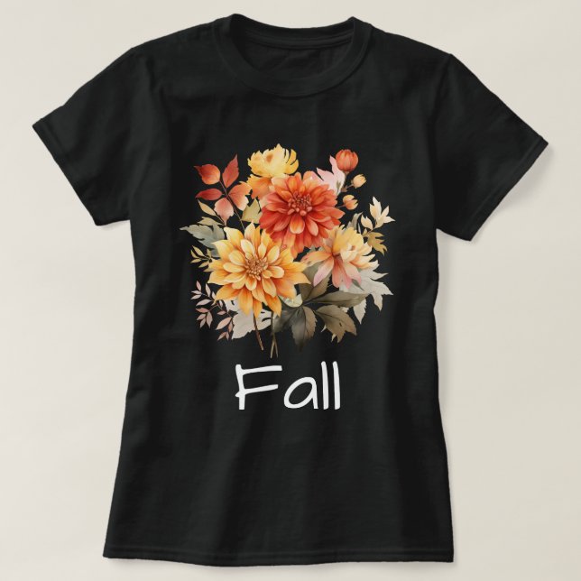 Fall Season | Höst löv | Pumpkin T Shirt (Design framsida)