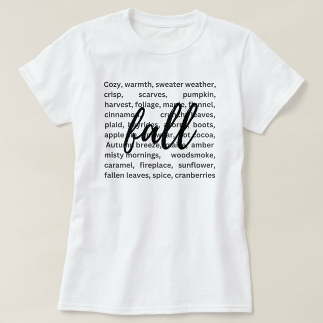 Fall Season | Höst löv | Pumpkin T Shirt (Design framsida)