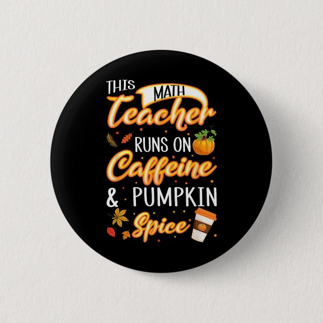 Fall Season Math Teacher Caffeine Pumpkin Spice La Knapp (Framsida)