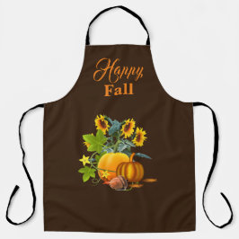 Fall Season med Pumpkin och Sunblommor Brown