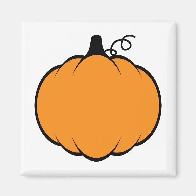 Fall Season Pumpkin Teckning Magnet (Framsidan)