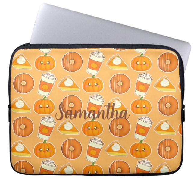 Fall Season Pumpkin Treats Laptop Fodral (Framsidan)