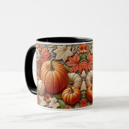 Fall Season Pumpkins Ceramic Coffee Mugg