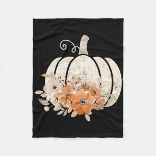 Fall Shirt Women Vintage Pumpkin Höstgrafik Th Fleecefilt