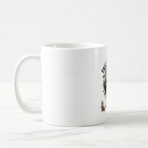 Fall Skelett Par Vintage Gravyr Höst Tröja Kaffemugg
