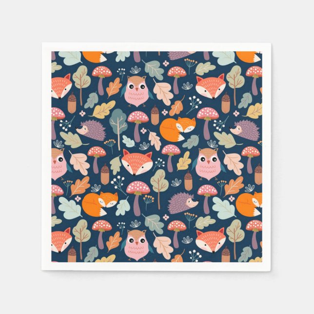 Fall/skog Pappersservett (Framsidan)