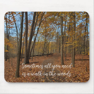 Fall skogen mousepad musmatta