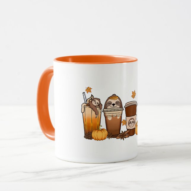 Fall Sloth Coffee Mugg (Framsida vänster)