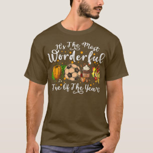 Fall Soccer Ball Cute är det mest underbara av T Shirt