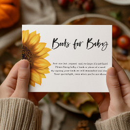 Fall Solrosblomma | Bokar för Baby | Babyskor Tilläggskort