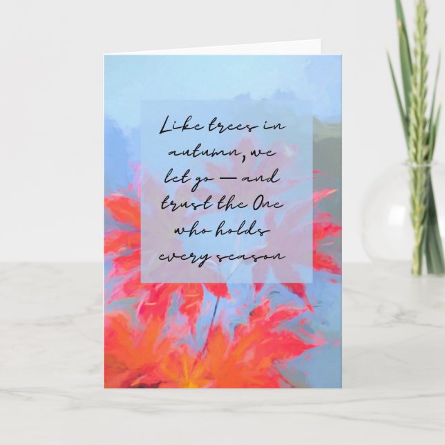 Fall Spiritual Card Kort (Framsida)
