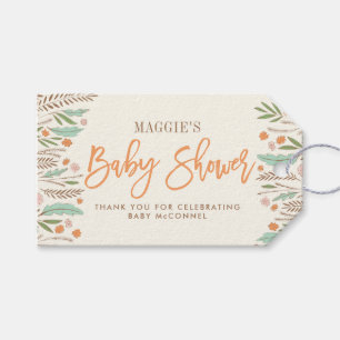 Fall Sprigs Kön Neutral Baby Shower Gift Märkre Presentetikett